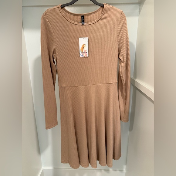 PrettyGarden Dresses & Skirts - NWT Pretty Garden knit tan knit dress size large